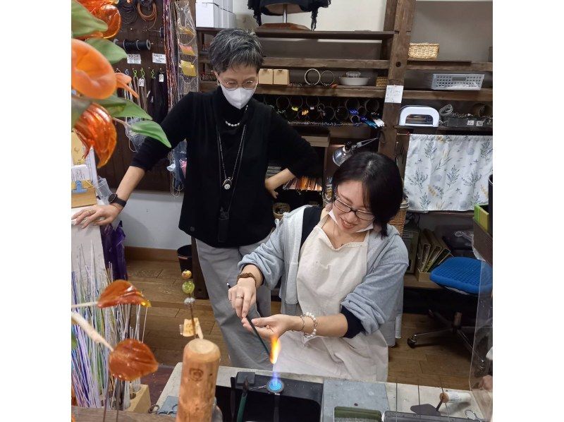 【秋田|横手】マンツーマンで指導!とんぼ玉作り体験の紹介画像