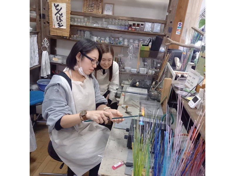 【秋田|横手】マンツーマンで指導!とんぼ玉作り体験の紹介画像