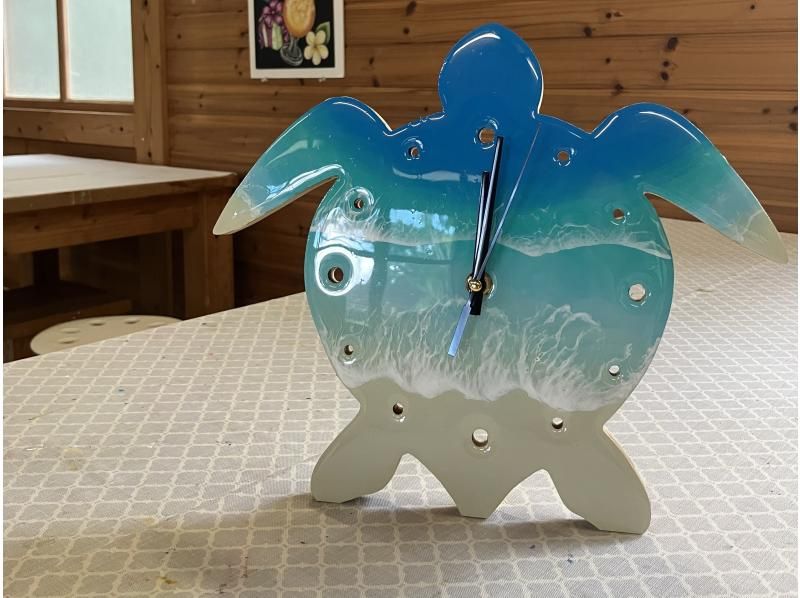 【沖縄・宮古島】（送料込み！！）自分だけの海を作れる！海レジンボード作り体験☆の紹介画像
