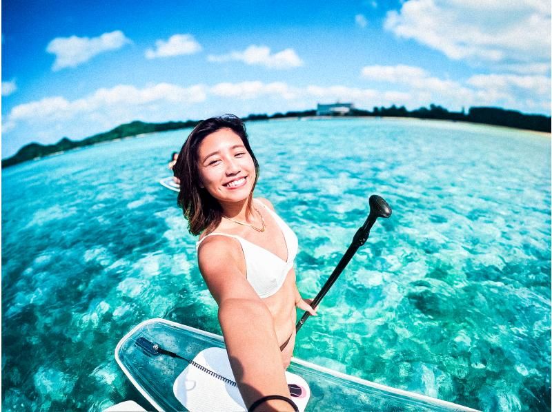 【3時間 / 当日予約OK！】☆ 新感覚！選べるクリアSUP or サップクルーズ（写真データ無料！）ドローンオプションあり！送迎無料の紹介画像