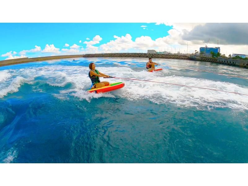 [冲绳/那霸/宜野湾]比滑水板更容易站起来！最新活动“Disc Board”可以让两个人同时享受！“H计划”の紹介画像