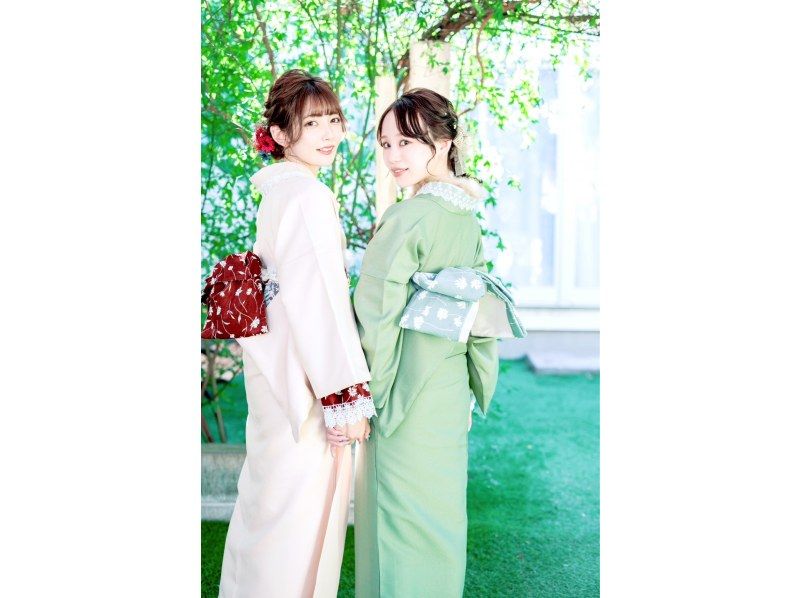 [Tokyo/Asakusa] Spring sale underway ★ "Kimono dressing included plan" with complete kimono and hair set. Umbrella rental available for free on rainy days ♪♪の紹介画像