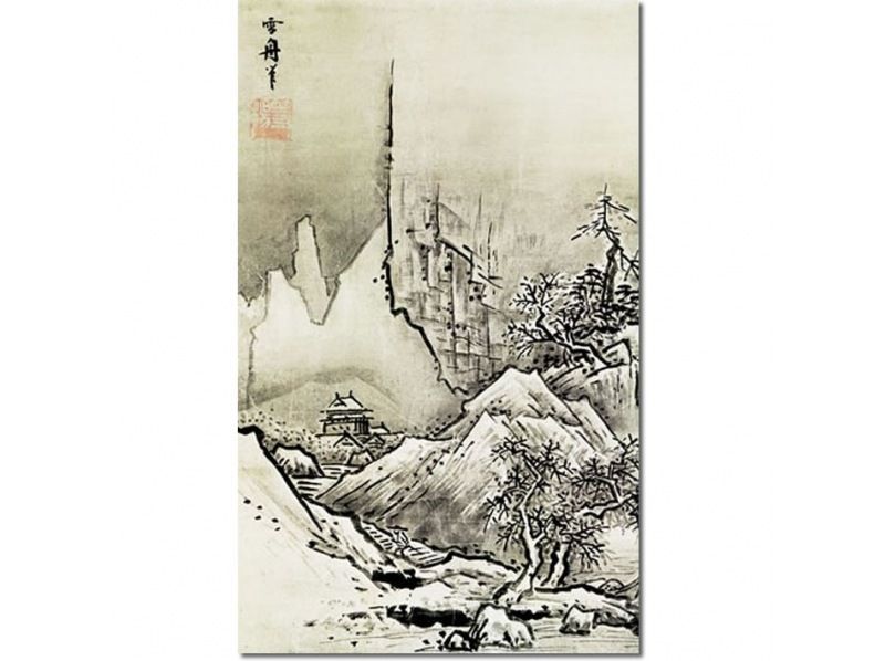 Sumi-e workshop in a townhouse on location (basics and copying: start with paintings by Sesshu and Buson, then choose animal, plant, landscape, or Buddhist statue paintings and paint them on large colored paper (call now to make a reservation)の紹介画像