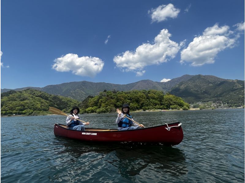 SALE！」【山梨・河口湖】日中プラン（10時～）富士山を眺めての湖上散歩♪ カナディアンカヌー体験ツアー | アクティビティジャパン