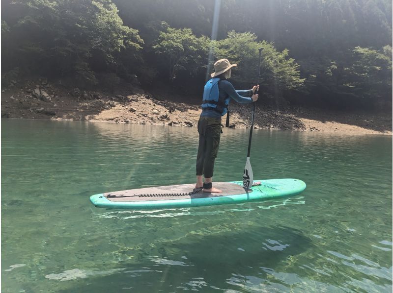The best clear stream in Japan Miyakawa Unexplored Osugiya "Miyakawa Dam Lake" is a perfect SUP experience (stand up paddle)の紹介画像