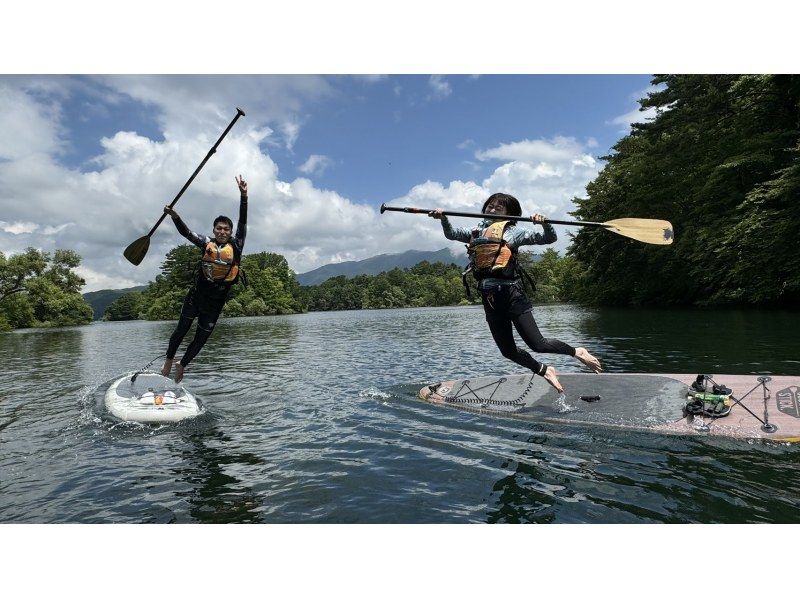 [Fukushima, Urabandai, Lake Hibara] The only guided 2-hour SUP cruising tour on Lake Hibara ☆彡 Autumn leaves SUP is recommended! You will receive a free potato stew after the experience ♪の紹介画像