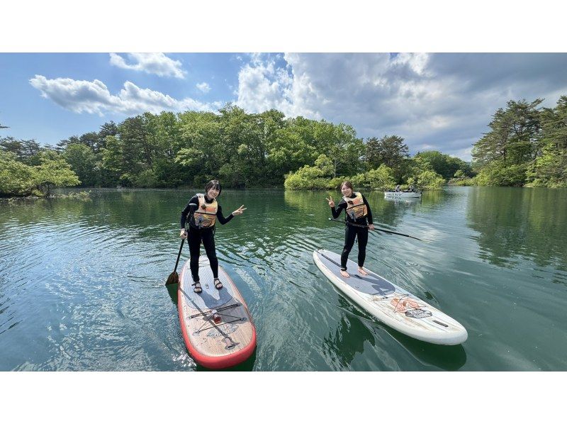【福島・裏磐梯・桧原湖】桧原湖で唯一のガイド付き2時間SUPクルージングツアー☆彡の紹介画像