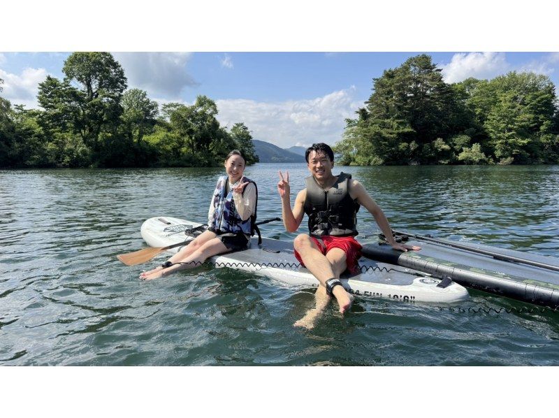 【福島・裏磐梯・桧原湖】桧原湖で唯一のガイド付き2時間SUPクルージングツアー☆彡の紹介画像