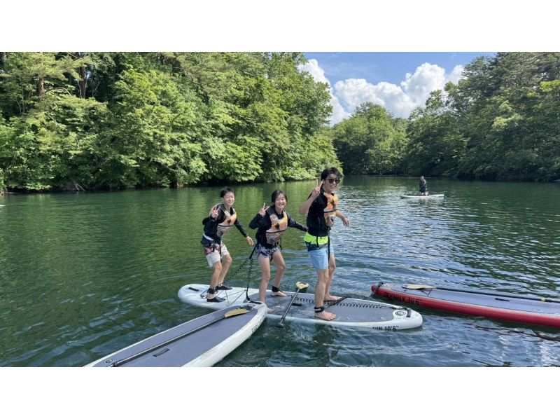 【福島・裏磐梯・桧原湖】桧原湖で唯一のガイド付き2時間SUPクルージングツアー☆彡の紹介画像