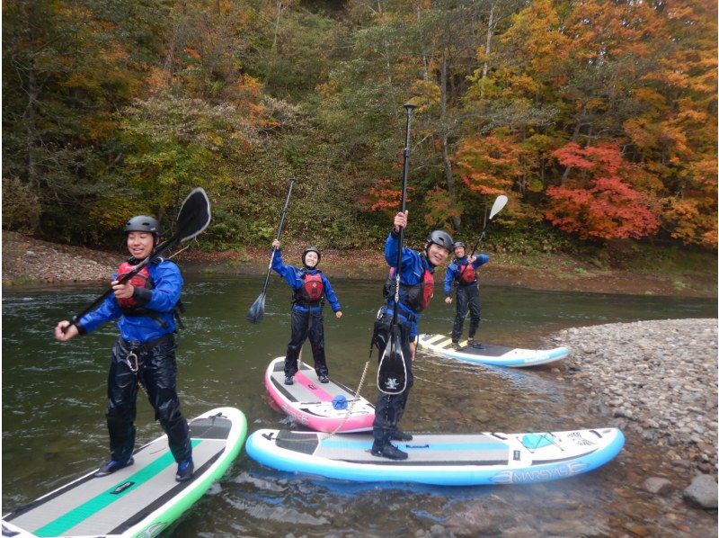 【北海道・ニセコ】☆SUP経験者向け☆流水チャレンジ！尻別川でリバーSUPを体験してみよう！の紹介画像