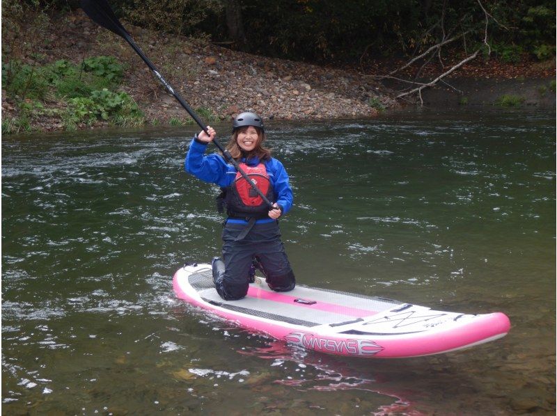 【北海道・ニセコ】☆SUP経験者向け☆流水チャレンジ！尻別川でリバーSUPを体験してみよう！の紹介画像