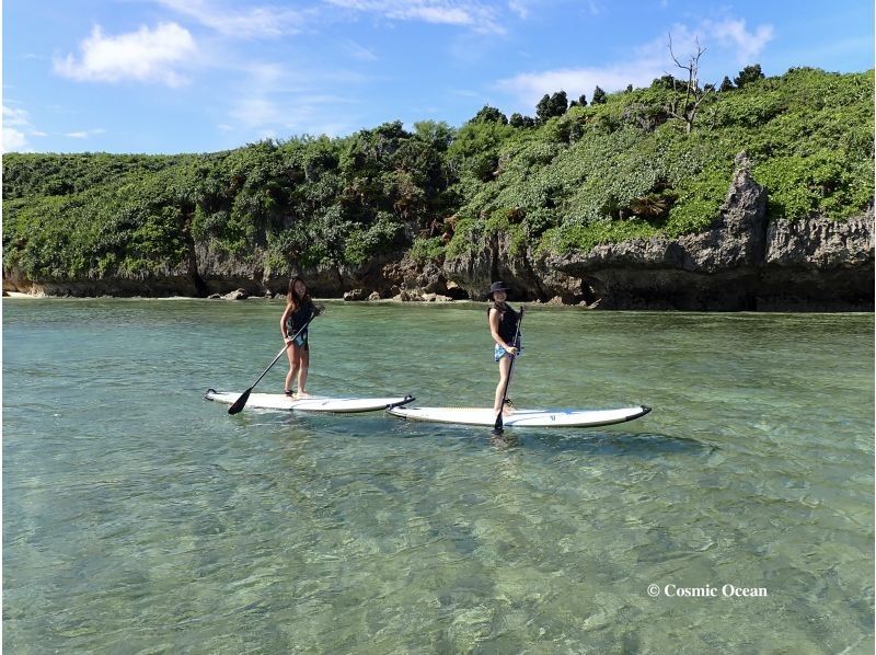 Stand up paddle (Sap) & clear kayak touring Enjoy the beautiful coral reef sea ☆ 1 group chartered [Okinawa main island headquarters]の紹介画像