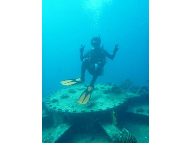 [沖縄Sunabe Maeda Kei]沖縄隨意在海中的一個潛水扇深潛[1海灘]の紹介画像