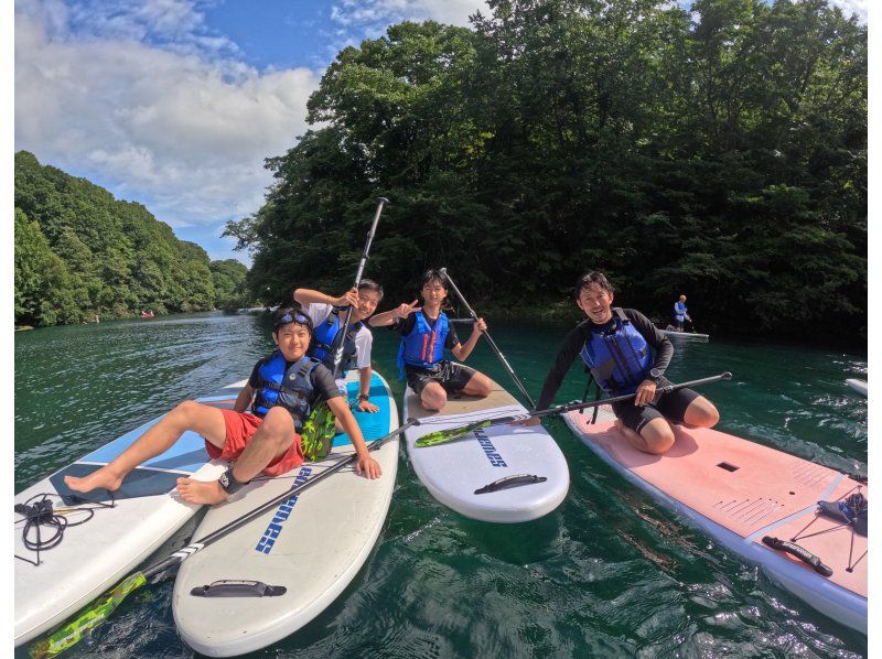 【北海道・千歳】口コミ限定〜水質日本一の支笏湖でSUP体験ツアー！最新GOPRO11撮影写真プレゼント（約2時間）※大人数も可能！の紹介画像