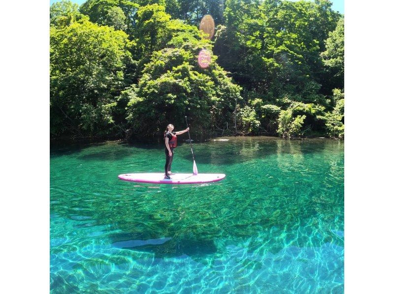 【北海道・千歳】口コミ限定〜水質日本一の支笏湖でSUP体験ツアー！最新GOPRO11撮影写真プレゼント（約2時間）※大人数も可能！の紹介画像