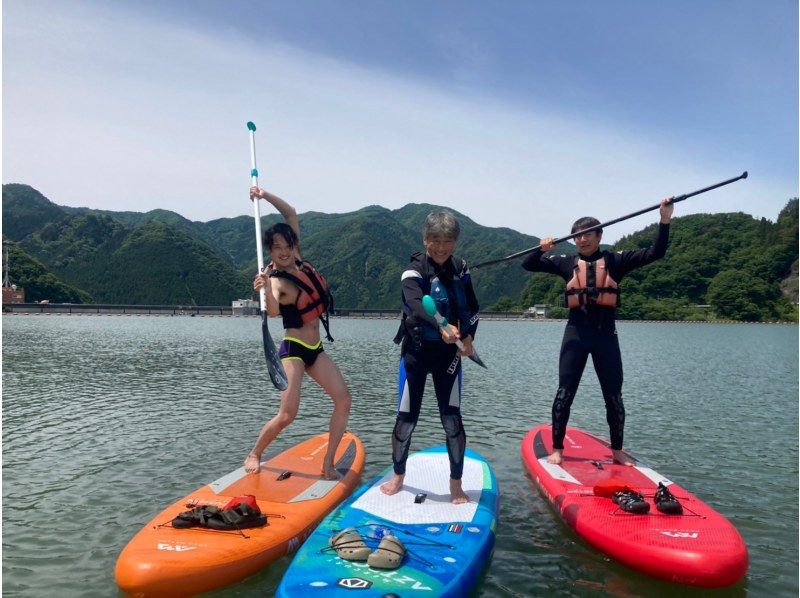 [Gunma, Midori City] Kusagi Lake (half day) SUP tour! 15,000 yen for 3 people! 20,000 yen for 4 people!の紹介画像