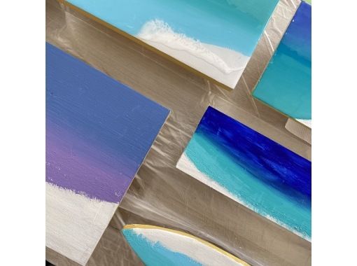 沖縄 原画 アメリカンヴィレッジ レジンアート可能 アクリル画
