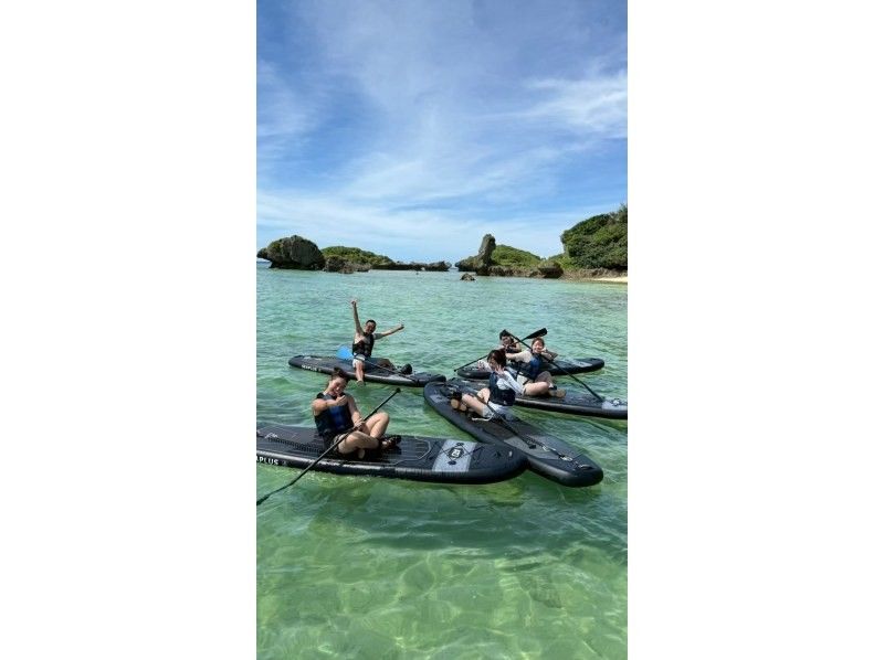 当日予約大歓迎！写真無料【沖縄・恩納村】①お得なSUP＆シュノーケルツアー②絶景サンセット&星空SUPツアー①・②のお好きなプランを選択！の紹介画像