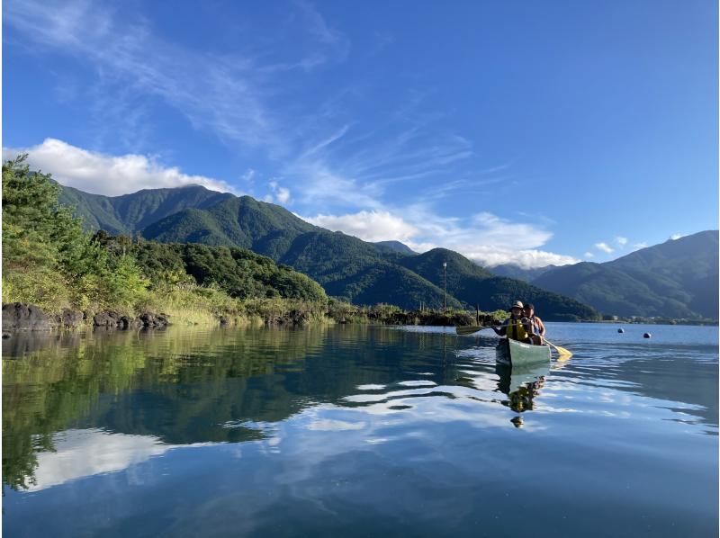 SALE！【山梨・河口湖】早朝一番のステキな時間帯！6:00~ 富士山と自然を満喫 ♪ カナディアンカヌー体験！120分の紹介画像