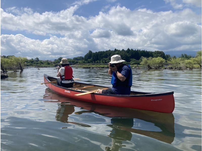 【山梨・河口湖】早朝一番のステキな時間帯！6:00~ 富士山と自然を満喫 ♪ カナディアンカヌー体験！120分の紹介画像