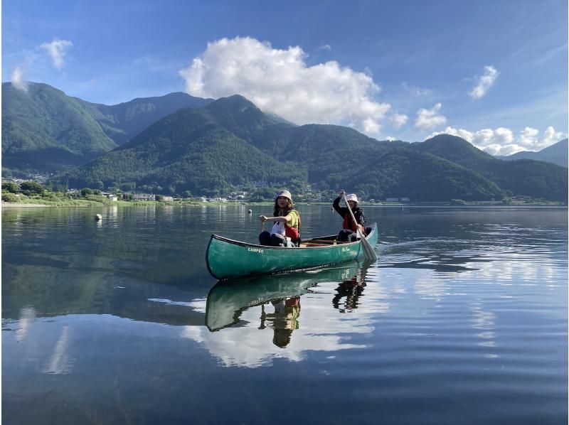 【山梨・河口湖】春カヌー♪　富士の自然を優雅に満喫 ♪ カナディアンカヌー体験120分 ♪（9:30～/13:30～)　の紹介画像