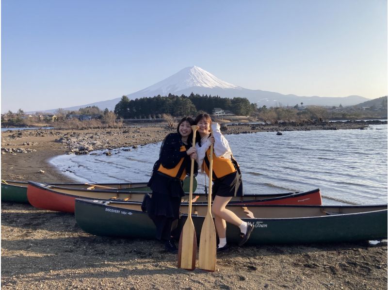 【山梨・河口湖】優雅に富士山と自然を満喫 ♪ カナディアンカヌー体験120分 ♪（9:30～/13:30～)写真データ無料の紹介画像