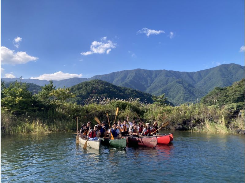 【山梨・河口湖】春カヌー♪　富士の自然を優雅に満喫 ♪ カナディアンカヌー体験120分 ♪（9:30～/13:30～)　の紹介画像
