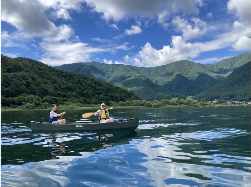 【山梨・河口湖】秋のおすすめ！優雅に富士山と自然を満喫 ♪ カナディアンカヌー体験120分 ♪（9:30～/13:30～)　の紹介画像