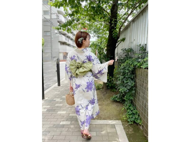 【東京・五反田】女性限定！高級感あるランクアップ浴衣でおしゃれにお出かけ♪　※翌日返却も追加代金不要！の紹介画像