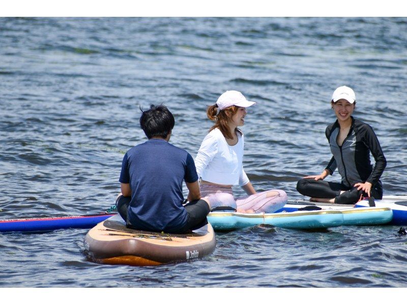 [福島/豬苗代湖] SUP瑜珈私人課程最多可容納4人！我的心在豬苗代湖，眼前有磐梯山。の紹介画像