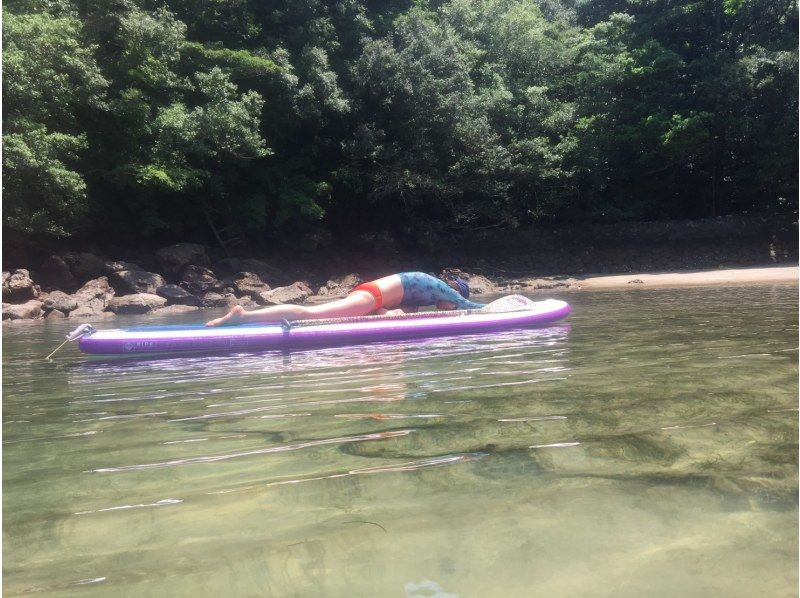 【徳島・SUP体験】国定公園に指定された徳島県海陽町宍喰の水床湾でSUP＆YOGA＜9時30分開始｜午前プラン＞の紹介画像