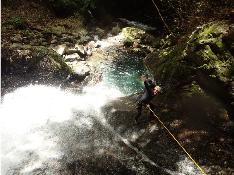 [Shizuoka/Izu/Kawazu] Let's go canyoning in Izu's natural mountain stream! "Canyoning 1 day course"  の紹介画像