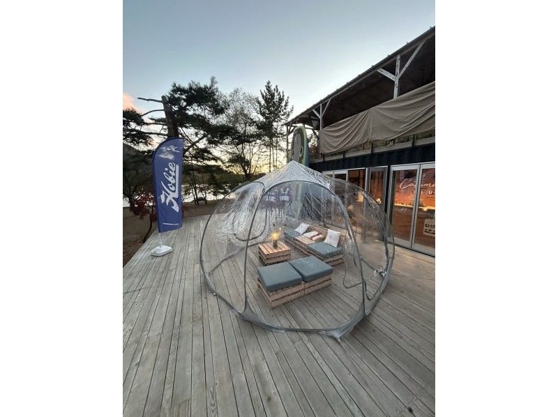 [Yamanashi, Lake Saiko] New Year's Special! Have fun with a dome tent and a Hobie that won't get wetの紹介画像