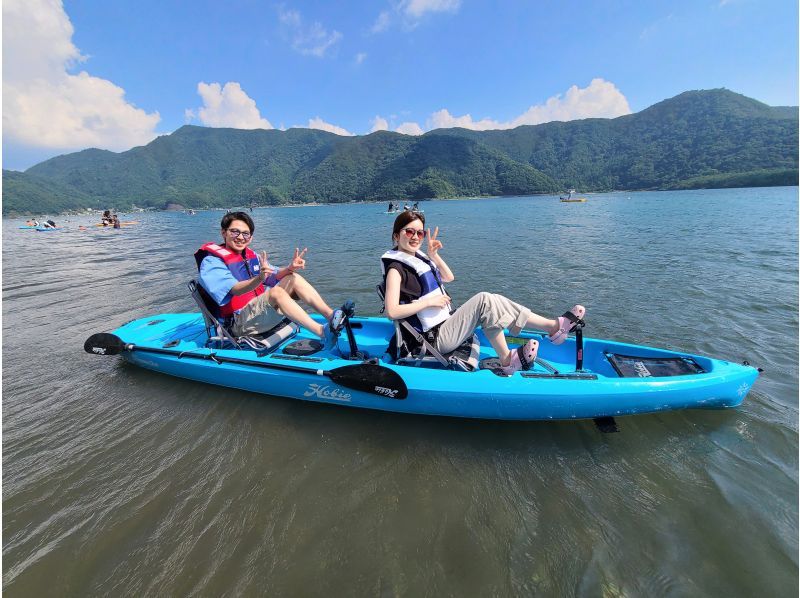 [Yamanashi / Saiko] Two-seater kayak that anyone can easily ride "Compass Duo 60-minute rental"の紹介画像