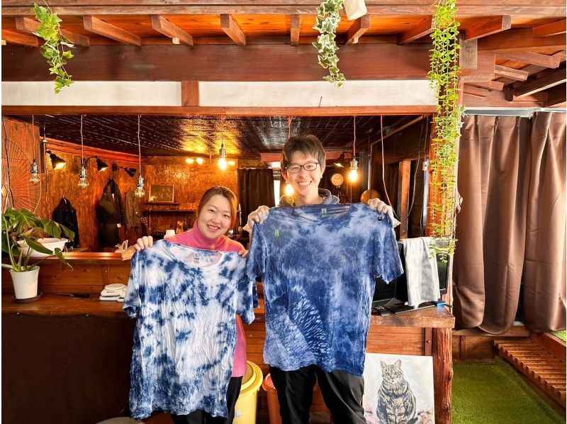 [Yamanashi, Kawaguchiko] Rescue Cat Cafe Indigo dyeing experience class ★ Create a gentle color that is one of a kind in the world using natural materials ★ Beginners and children are welcome! Recommended for familiesの紹介画像