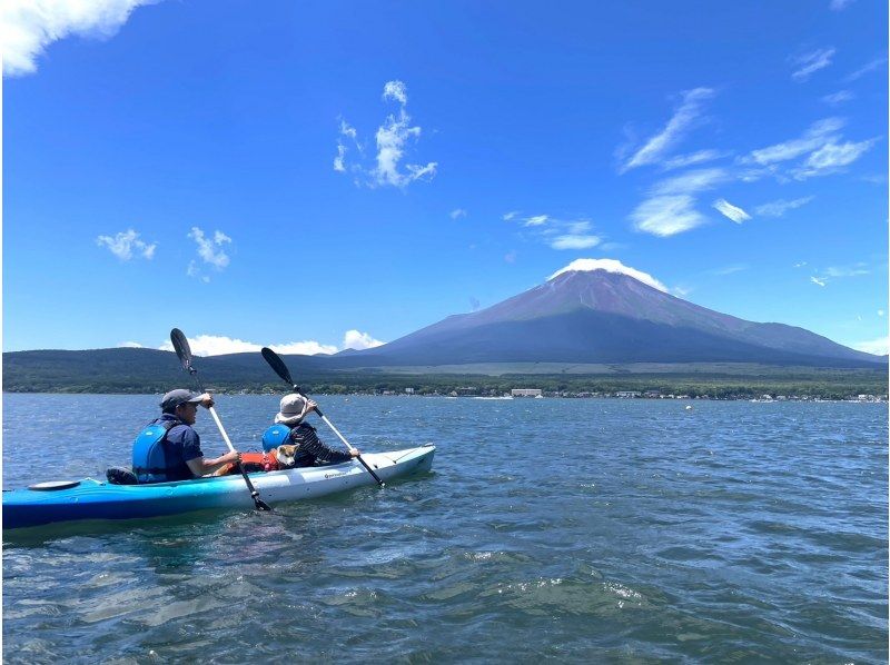 【山梨・河口湖】〈人気急上昇中〉湖上から富士山を満喫カヤックツアー！【写真データ無料】ワンちゃんも体験可！初心者の方大歓迎！の紹介画像