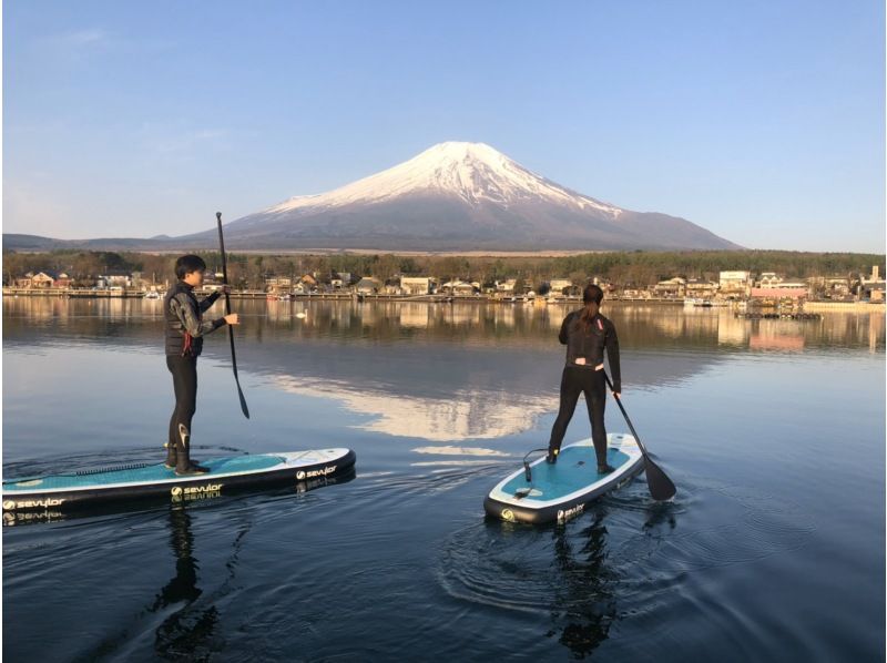 Mt. Fuji / Lake Yamanaka] SUP experience at Lake Yamanaka <180