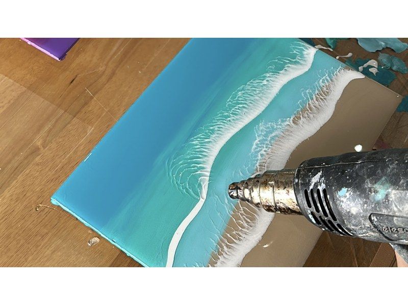 [Ishigaki Island/Experience] Completely original! Create the ocean of Ishigaki Island♡ "Ocean Art Board Mini Course" Cute interior♡ Groups welcome!の紹介画像