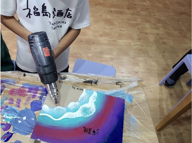 [Ishigaki Island/Experience] Completely original! Create the ocean of Ishigaki Island♡ "Ocean Art Board Mini Course" Cute interior♡ Groups welcome!の紹介画像