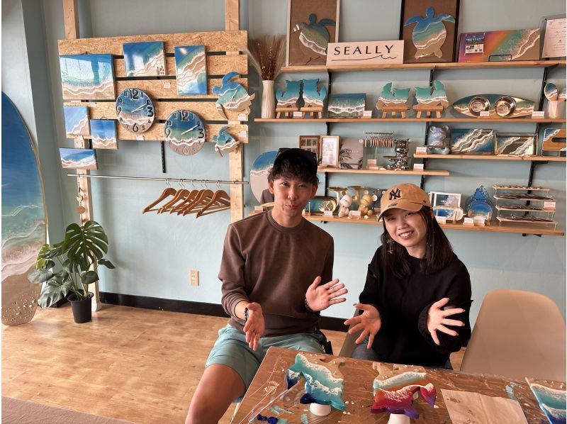 [Ishigaki Island/Experience] Sea resin art experience "Ocean Art Board Mini"/Make your memories of the ocean into shape. Groups are also possible!の紹介画像
