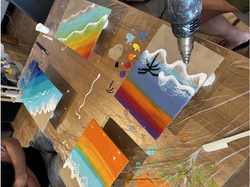 [Ishigaki Island/Resin Art Experience] Create memories of the ocean ♡ Authentic resin art experience "Ocean Art Board" Groups are also welcome!の紹介画像