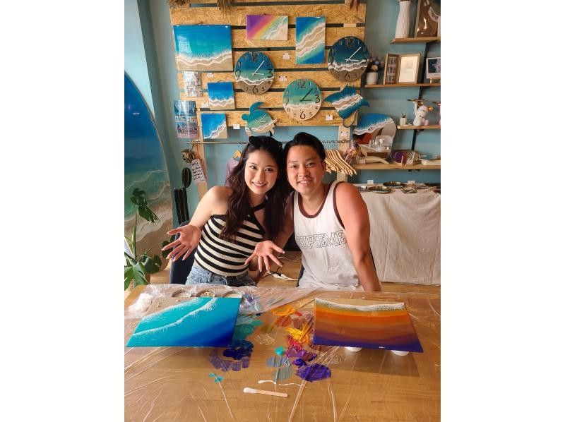 [Ishigaki Island/Experience] Create memories of the ocean ♡ Authentic resin art experience "Ocean Art Board" Groups also welcome!の紹介画像