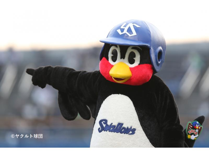 Baseball: Yakult Swallows mascot Tsubakuro Tsubakuro, the mascot of the  Yakult Swallows baseball