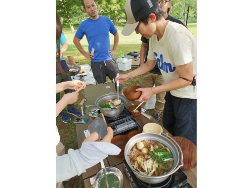 【秋田・白神山地】”お外で鍋っこ” 白神山地の麓で「きりたんぽ鍋&だまっこ鍋」キャンパーにも好評❤ 【秋田・白神山地】”お外で鍋っこ” 白神山地の麓で「きりたんぽ鍋&だまっこ鍋」キャンパーにも好評❤