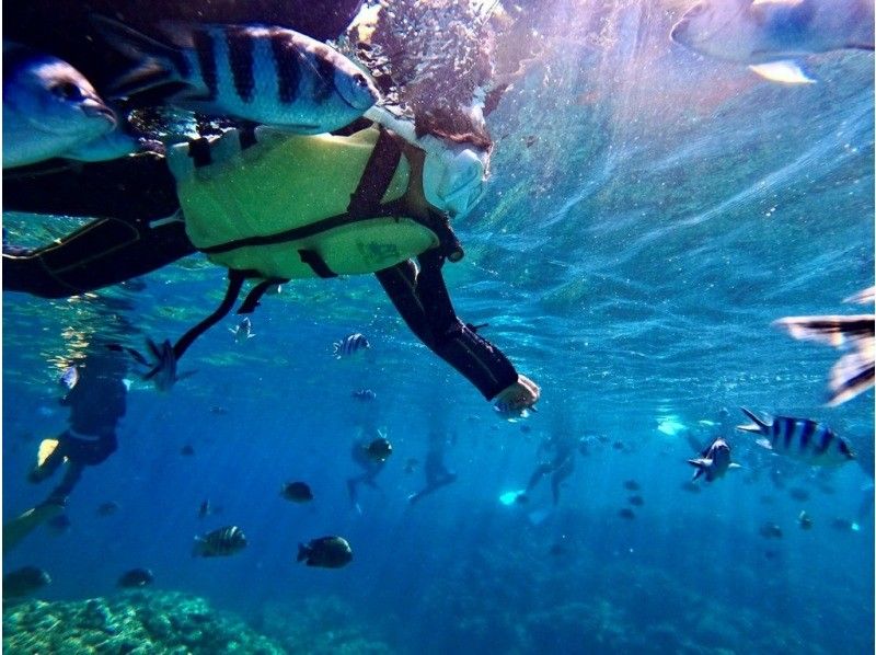 【恩納村青の洞窟】3歳から70歳までOK！★貸し切りシュノーケル！★雨天開催！★女性スタッフ在籍★無料写真撮影★当日予約、手ぶらで参加OKの紹介画像