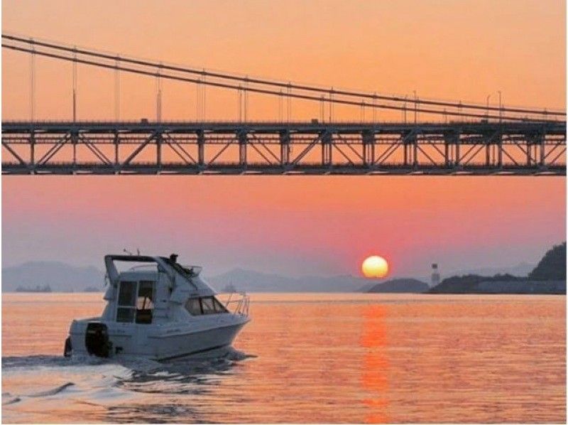 [Okayama, Seto Inland Sea] Seto Inland Sea Cruise (about 45 minutes) You can see the beautiful scenery of the Seto Ohashi Bridge and the islands.の紹介画像