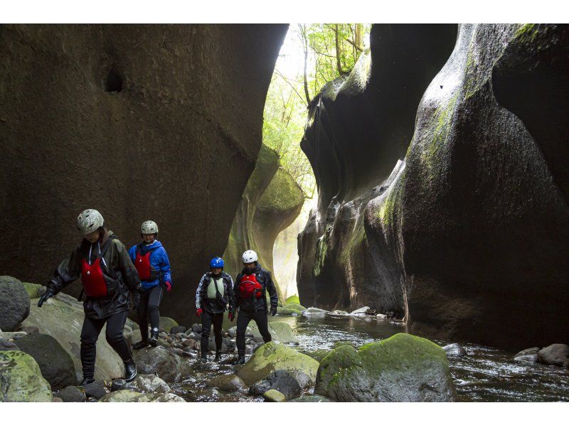 [Oita/Yufugawa Gorge] A trekking tour aiming for a mysterious chockstone! !の紹介画像