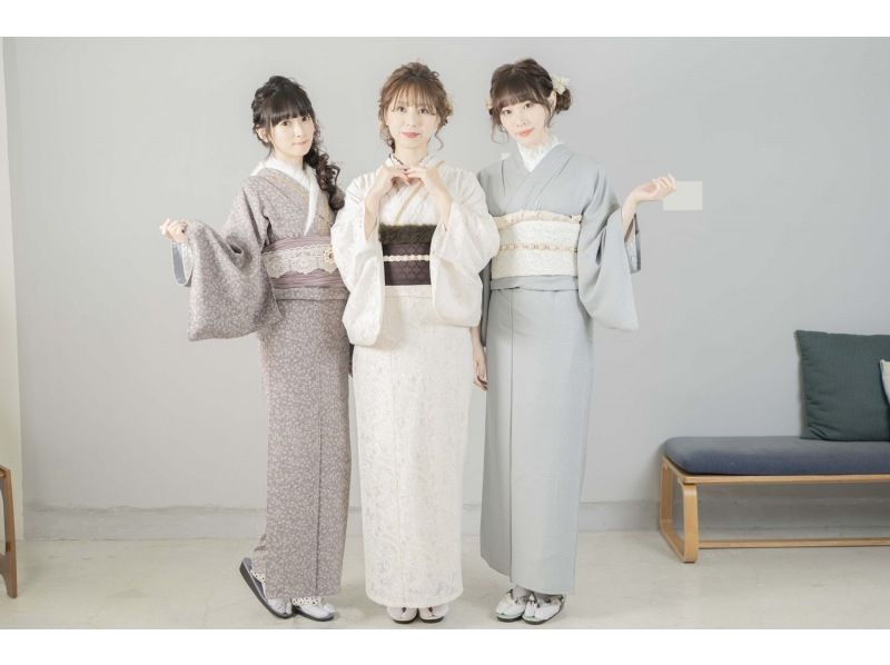 [Kanagawa/Kamakura] Spring sale underway★Enjoy coordinating with popular retro antique kimono♪Kimono set & hair set & dressing includedの紹介画像