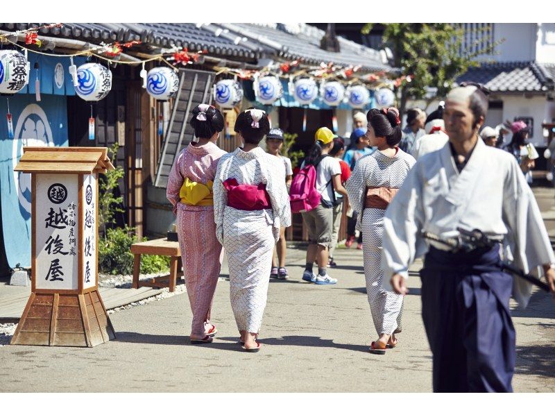 Tochigi Nikko Sightseeing Model Course 1 night 2 days Family & children's spots to visit by car Nikko Edomura Edo Wonderland Transform into an Edo resident Transformation place ~Time and space~ Samurai Town girl