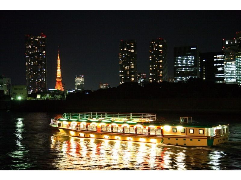 Cruise Tokyo Bay at night